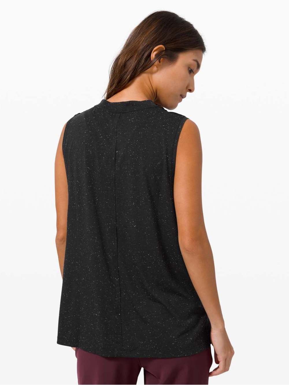 lululemon athletica Black Speckled Short Sleeve Tee